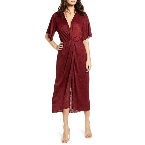 All in Favor Dresses & Skirts - All in Favor Womens Maroon Maxi Dress Size M